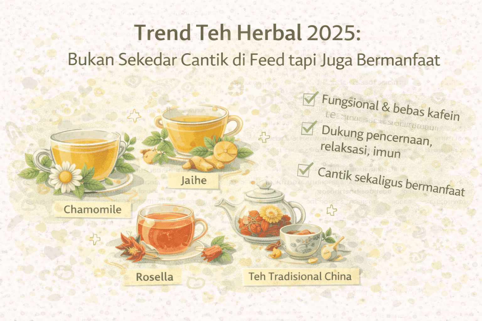 Trend Teh Herbal 2025: Bukan Sekedar Cantik di Feed tapi Juga Bermanfaat 